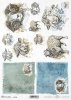Ostern Decoupage Papier, Happy Farm, Schafe, Widder*Pascua decoupage papel, granja feliz, ovejas, carneros*Пасхальная бумага для декупажа, счастливая ферма, овца, баран